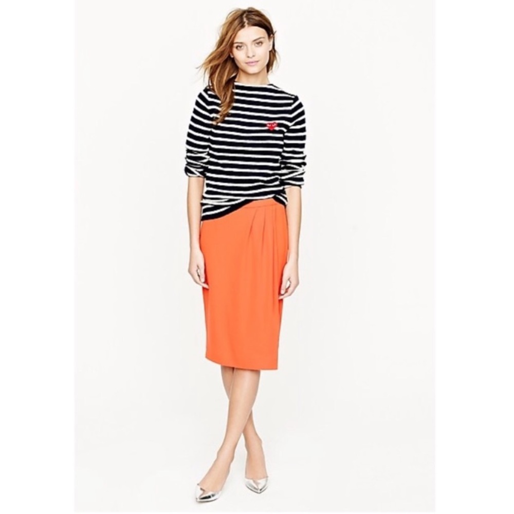 J. Crew Coral Draped Skirt